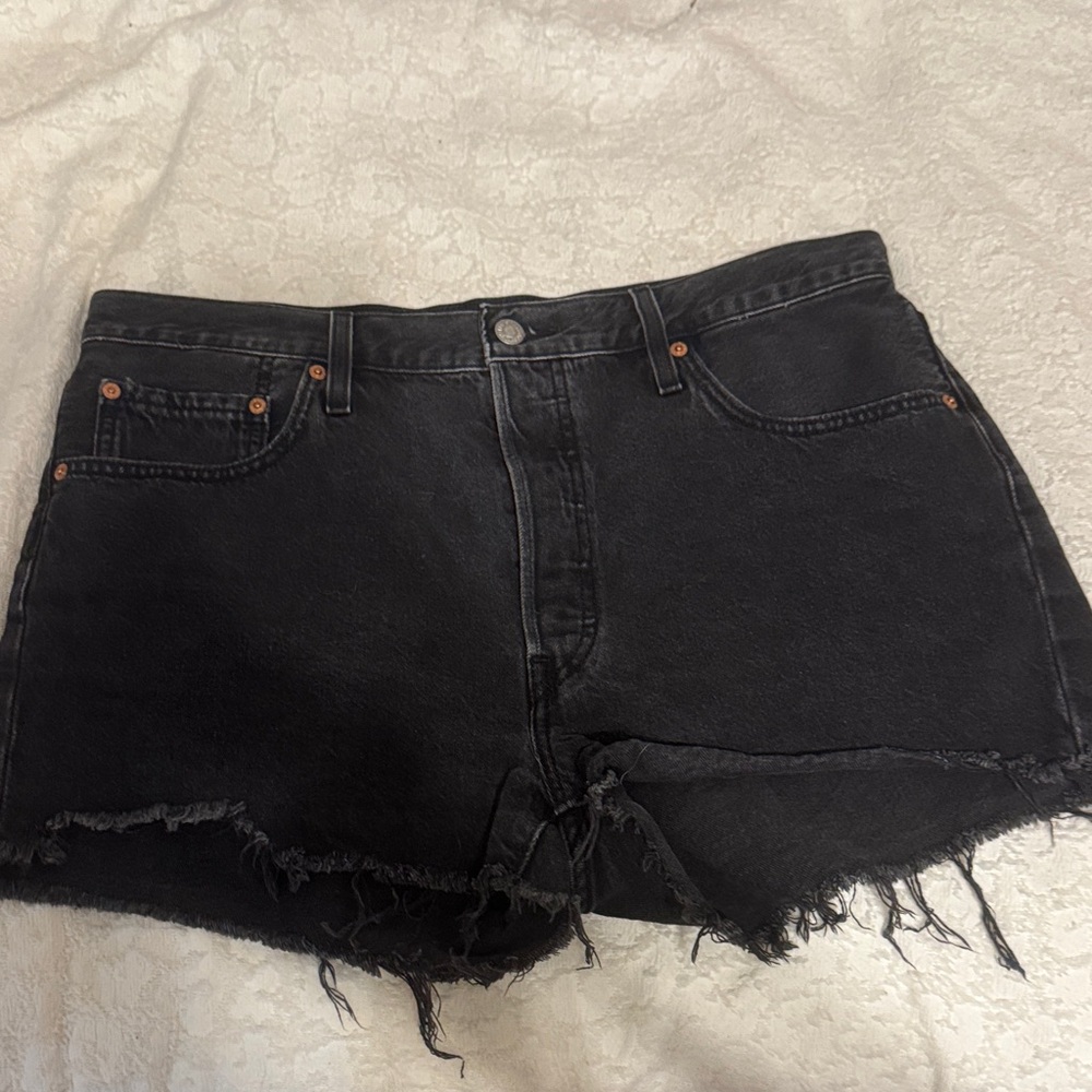 Levi’s 501 Black Denim Shorts